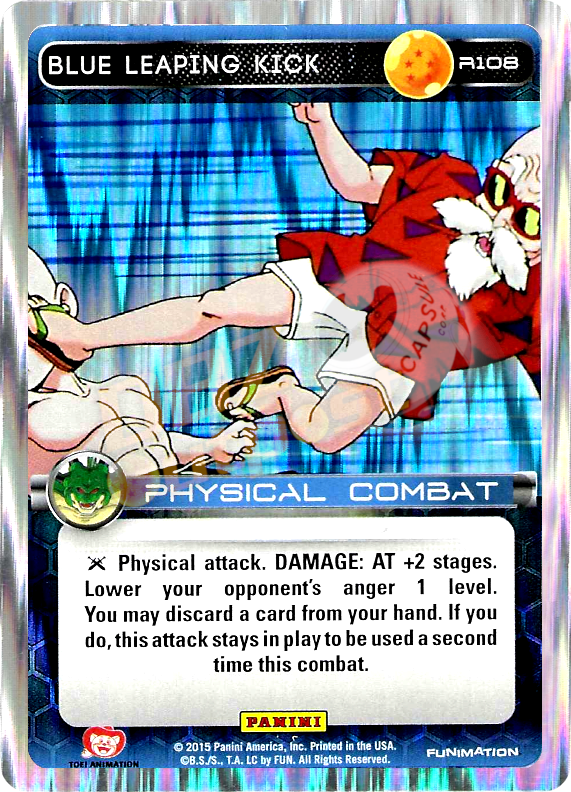 DBZ Dragon Ball Z TCG Panini Heroes & Villains R108 Blue Leaping