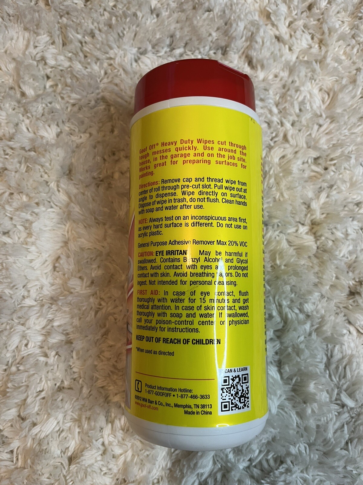 New Goof Off Heavy Duty Wipes 30 wipes Discontinued Rare 93945046851 eBay