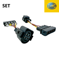 SET Original Hella Scheinwerfer Adapter VW Golf 3 III Kabelsatz Stecker 2 StüCk