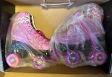 Skate Gear Skates Retro Quad Roller Cute Graphic Purple, Women's Size 3