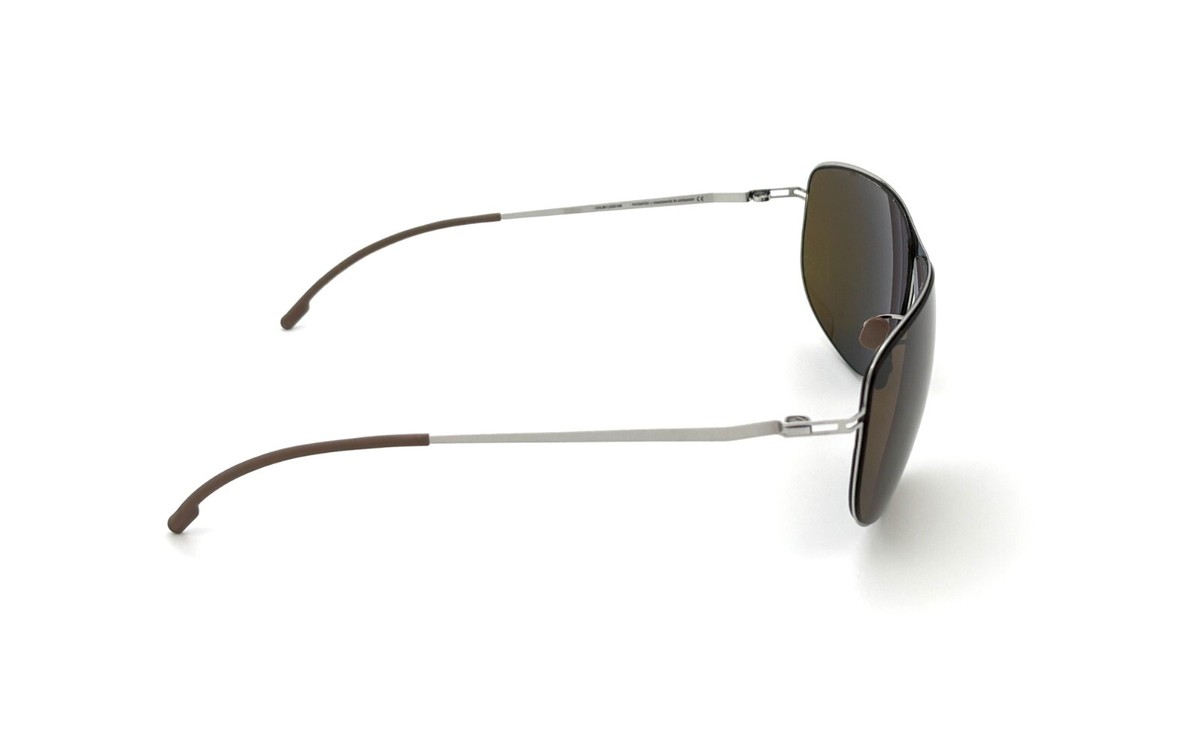MYKITA TOMMA Shiny Silver / Dark Brown 66mm sunglasses | eBay display picture 1