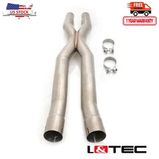 L&TEC 2.5" X-Pipe Mid-Pipe for Ford Mustang GT 15-18 S550 5.0L cut Coyote V8