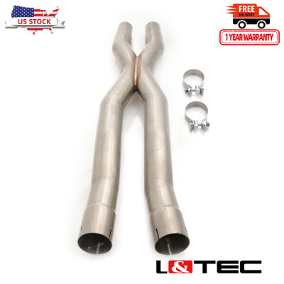 #ad #ad Lamp;TEC 2.5quot; X Pipe Mid Pipe for Ford Mustang GT 15 18 S550 5.0L cut Coyote V8 $125.99