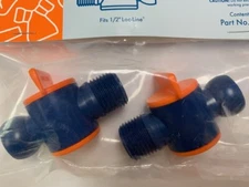1/2" Male NPT Valves  for 1/2" Loc-Line® USA Hose System 2 Piece Pack #32092