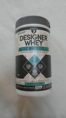 Designer Protein Designer Whey Native Whey Isolate Vanilla Milkshake 1.85 lbs