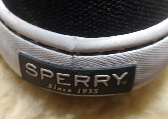 SPERRY TOPSIDER MENS BOAT SHOES CANVAS STS15288 SIZE 8M BLACK - GREAT CONDITION - Image 2 of 4