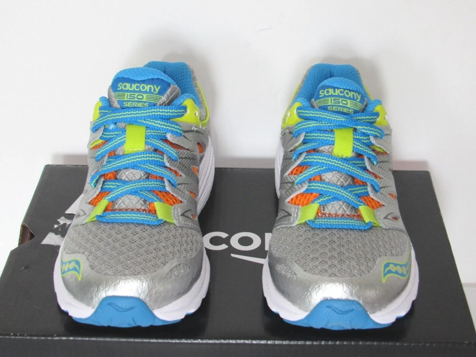 Zapatos Atléticos Saucony Zealot Gris Plata Cuero Malla Niños/Niñas Talla 11,11.5 Foto 4 de 4