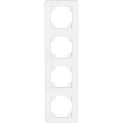 Kopp Europa Abdeckrahmen 4-fach für Lichtschalter & Steckdose Rahmen 303413066