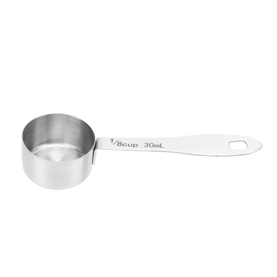 Cuchara medidora de grano de café 30 ml 304 cuchara medidora de acero inoxidable para azúcar Foto 2 de 4