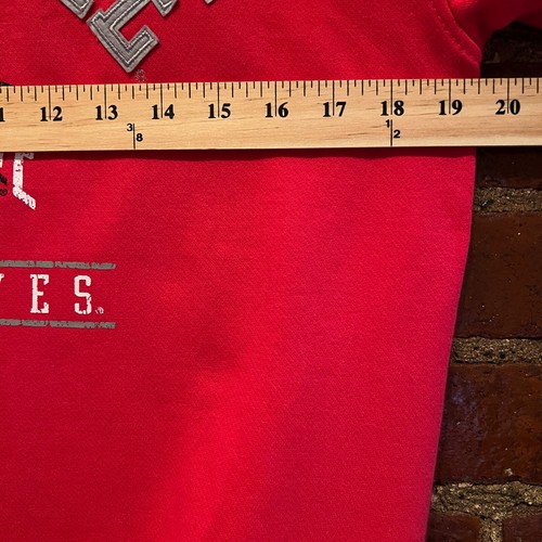 Champion Ohio State Buckeyes Sweatshirt Small Red University Spell Out Football - Picture 10 of 11
