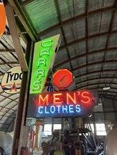 Carrs Clothing Neon Thermometer Sign alaska
