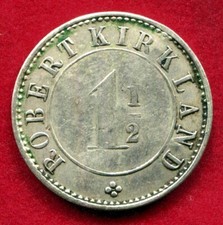 Jamaica, Golden Grove - Robert Kirkland 1 1/2d Lyall 155 Token