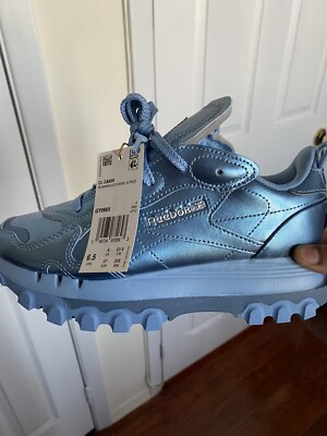 NEW Reebok x Cardi b Classic Leather Women s Size 6.5  Fluid Blue  GY0965