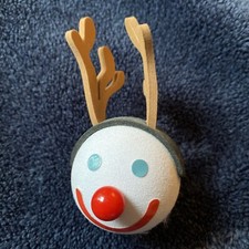 VTG Christmas Reindeer Jack in the Box Restaurant Antenna Topper Ball Collector