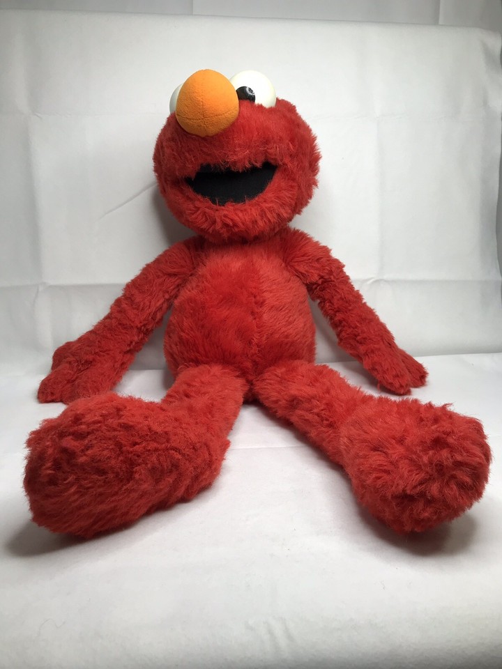 Rare Vtg Applause Sesame Street ELMO 27” Jumbo Large Plush Toy Jim ...