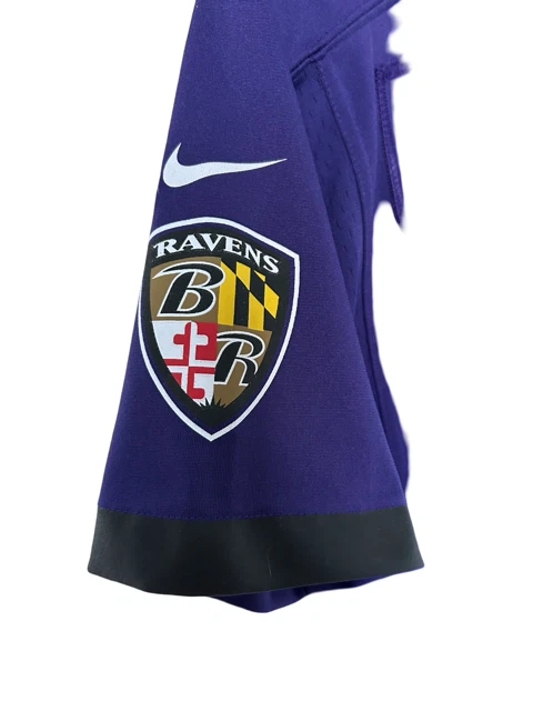 儿童 TERRELL SUGGS 巴尔的摩乌鸦队正品耐克紫色青少年球衣 - 大号 — 第 2/4 张图片