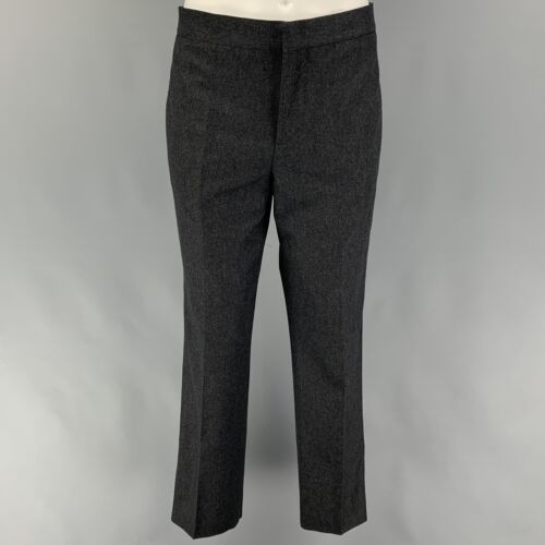 BRUNELLO CUCINELLI Größe 38 Grau Schwarz Wollmischung Smoking - Bild 5 von 11