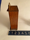 Antique German Dollhouse: wood Cupboard, chair, Gebruder Bing metal coal scuttle — photo 8