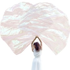 2 Pcs 74"x55" Worship Flags for Dance Church Praise Dance Flag with Flexible ...