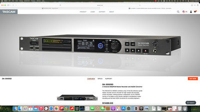 Tascam DA-3000 Stereo Master Recorder/ ADDA Converter