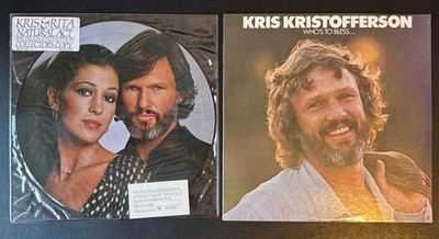 Kris Kristofferson & Rita Coolidge Natural Act Picture Disc & Who s to bless LP