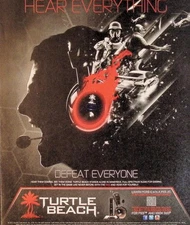 Turtle Beach PX5 Wireless Gaming Headset Print Ad 2011 Black Red