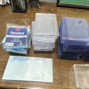 Huge Lot Toploaders One Touch Sleeves Team Bags Sports Card