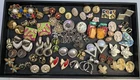 Vtg Mod Clip On Earrings Lot Costume Jewelry Lucite Rhinestone Enamel Ect 42 Pr