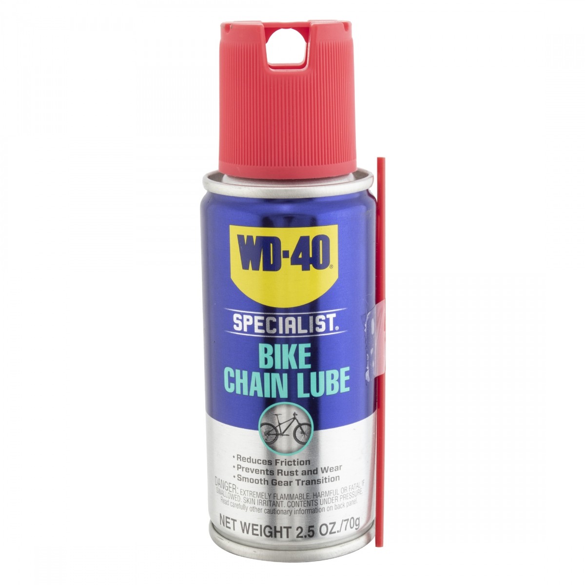 Универсальная аэрозольная смазка для велосипедных цепей WD-40 | Превосходная защита от шума
