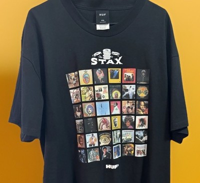 HUF WORLDWIDE  STAX RECORDS SOULSVILLE USA  T-SHIRT STAPLE SINGERS OTIS REDDING