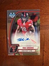 2024 Topps Bowman Chrome U #PA-TBR Tahj Brooks Auto Texas Tech