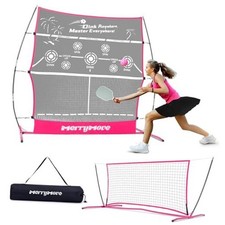 Pickleball Practice Rebounder Net: Pickleball Rebounder or 6FT Mini Rose Pink