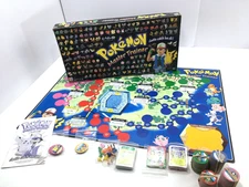 100% Complete Vintage 1999 Pokemon Master Trainer Hasbro Board Game w/ Black Box