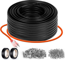 3FT 200FT Heat Tape for Water Pipes, -40 F Deicing Heating Cable, Freeze Protect