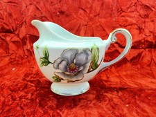 Vintage Roselyn China White Flower Floral Creamer Or Small Gravy
