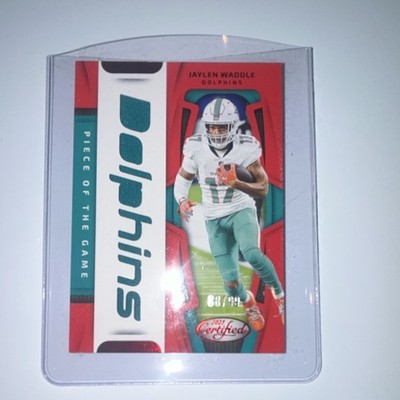 2024 Panini Certified Jaylen Waddle Piece of the Game POG-JWE 83/99 Dolphins