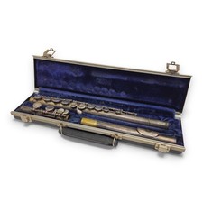 WT Armstrong Elkhapt Ind Silver Flute With Case Vintage For Parts Repair