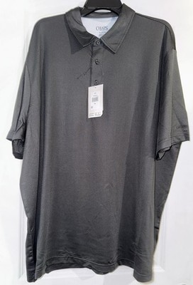 CHAPS Ralph Lauren Black Onyx Driwear Golf Polo Shirt Mens 3XL NWT