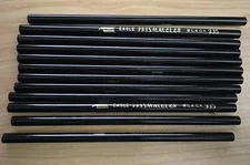 VNTG EAGLE PRISMACOLOR Black 935 THICK LEAD PENCILS 10 Pencils Loose New