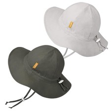 Baby Girl Sun Hat with UPF 50 Outdoor Adjustable Toddler Beach Hat with Wide...