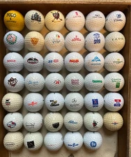 Set of 41 Unique Logo Golf Balls ft. Various Brands & Companies