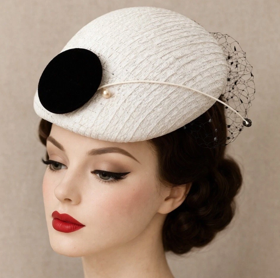 Lace White Vintage Hats for Women for sale | eBay display picture 3