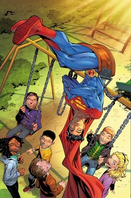 SUPERMAN SON OF KAL-EL #12 VARIANT CVR B ROGER CRUZ & NORM RAPMUND CARD STOCK VA