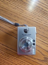Canon PowerShot S200 2.0MP Compact Digital Elph Camera Silver Tested and Working
