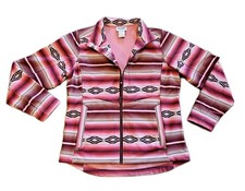 Ariat Real Softshell Jacket Women's Large Southwestern Full Zip Fleece Lined