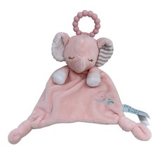 Douglas Baby Elephant Lovey Pink Plush Security Blanket Toy Girl 13 inch