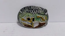 VTG 2000'S GREAT AMERICAN PRODUCTS HEAVY EQUIPMENT OPERATOR METAL BELT BUCKLE