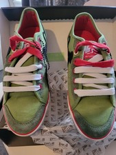 DRUNKNMUNKY LADIES /GIRLS NEW ENGLAND CANVAS TRAINERS /SNEAKERS GREY SIZE 3 BNWT