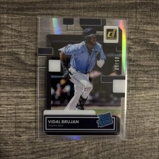 VIDAL BRUJAN 2022 Panini Chronicles #64 Clearly Donruss Rated Rookie RC /10 SSP