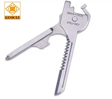 Keyring 6 in1 Keychain Multi Tool Stainless EDC Screwdriver Opener Camping Tool